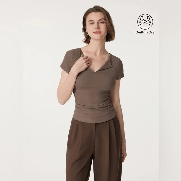 OGL V-neck Side Brami Tee NWT - Picture 2 of 10